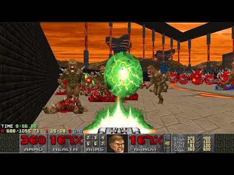 DOOM II - Death in Excess - MAP 07 (Interwoven Dynasty) - UV-Max in 12:59