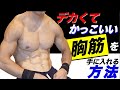 自重のみ!デカくてかっこいい胸筋を作る筋トレ方法!