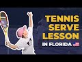 Simple way to improve your serve | Tennis lesson in Florida