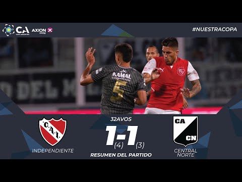 32avos: Independiente 1 (4) - Central Norte 1 (3)