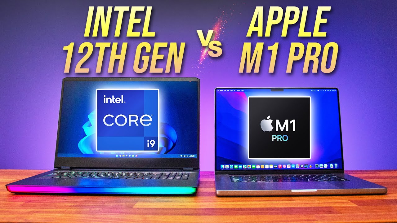 Intel 12th Gen i9 vs Apple M1 Pro - Laptop CPU Comparison!