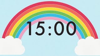 15 Minute Countdown Rainbow Timer 🌈