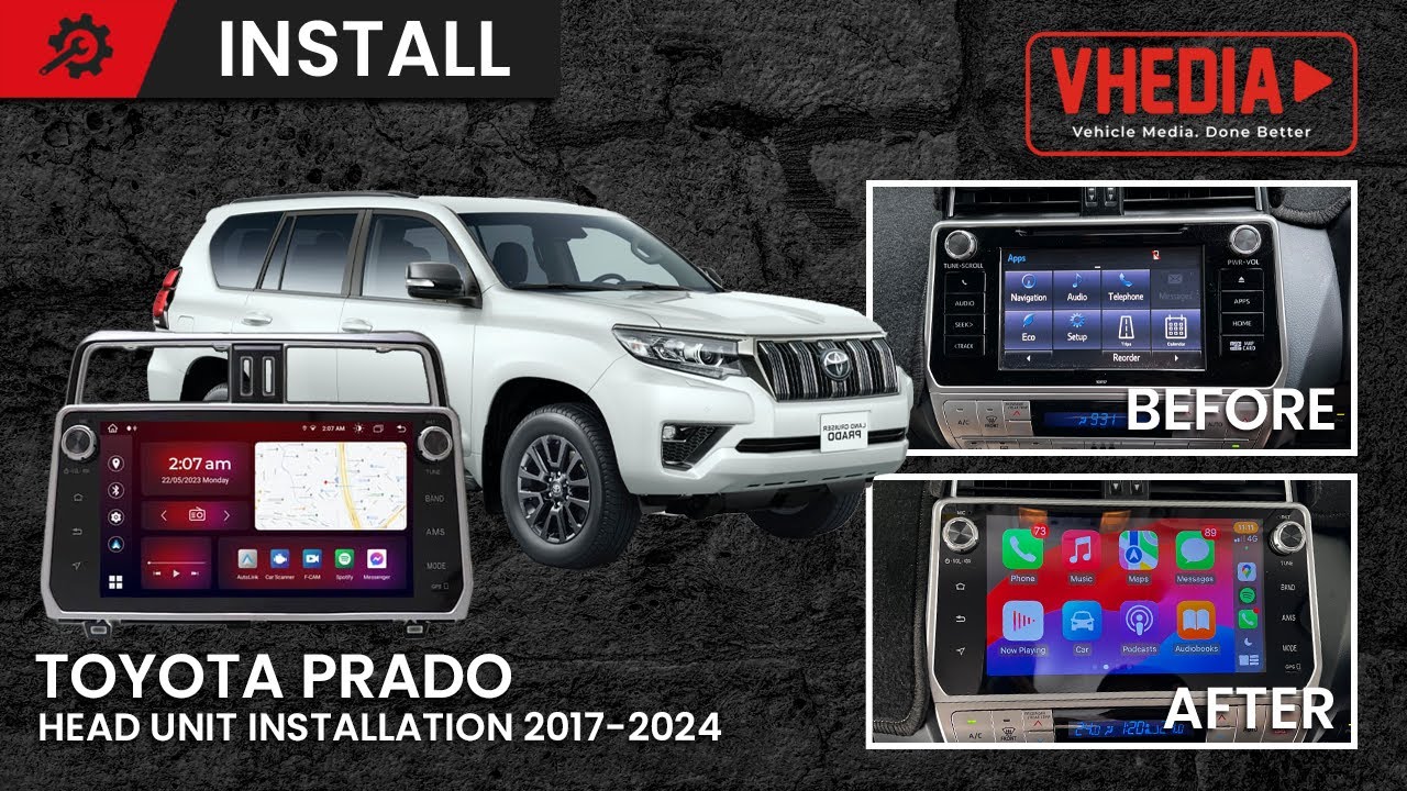 Head Unit Installation Suitable for Toyota Prado 2017-2024 - M series