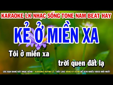 Karaoke Liên Khúc Nhạc Sống Sến Bolero | Kẻ Ở Miền Xa - Con Đường Xưa Em Đi
