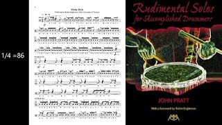 Moby Dick by John Pratt -Rudimental Play Along with Rick Series