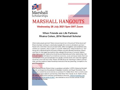 Marshall Hangout - When Friends are Life Partners 29 July 2021
