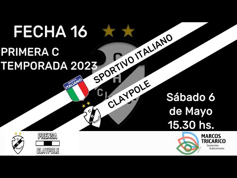 #PRIMERA C | SP. ITALIANO - CLAYPOLE | FECHA 16