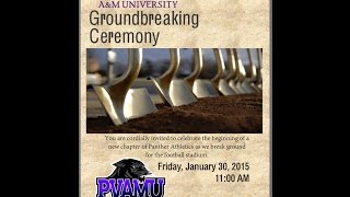 preview picture of video 'Prairie View A&M Football Stadium Groundbreaking'