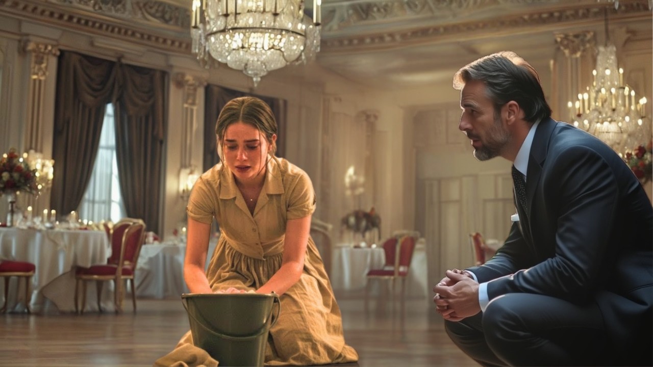 NINGUÉM NOTAVA A FAXINEIRA CHORANDO ATÉ O DONO DA FESTA PARAR TUDO POR ELA