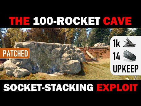100-ROCKET CAVE BASE, 15 days Upkeep, Socket-Stacking EXPLOIT [PATCHED]