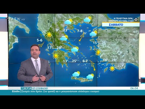 Ο καιρός του Σαββάτου 02/10 από τον Κλέαρχο Μαρουσάκη | Τώρα ό,τι συμβαίνει 2/10/2021 | OPEN TV