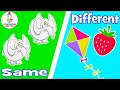SAME And DIFFERENT For Kids Compare And Contrast OPPOSITE Words Toddler Learning Videos