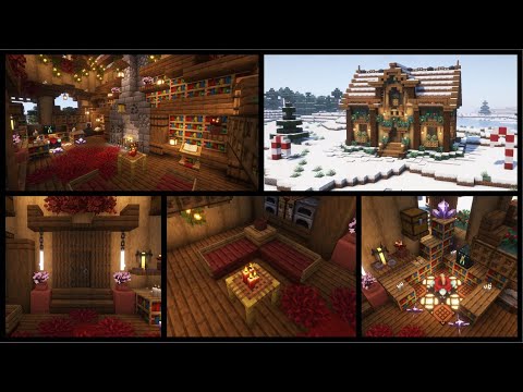 Epic Minecraft Christmas House Interior - Build Tutorial