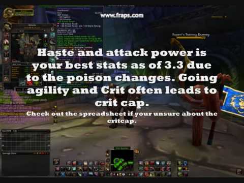 Tutorial Assasination Rogue PVE-Guide DPS rotation (Patch 3.3)