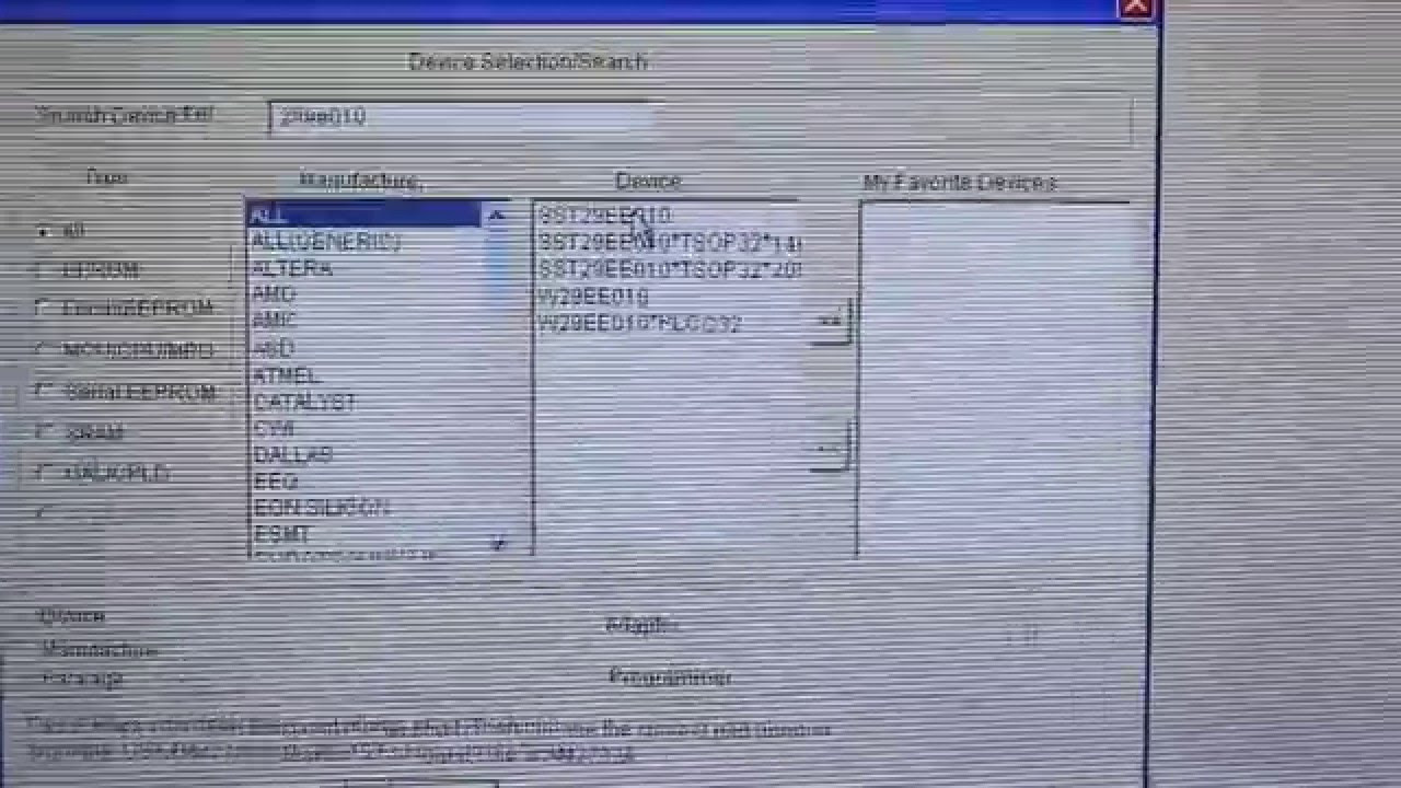 EEPROM / EPROM Programming Test with a GQ-4X Programmer