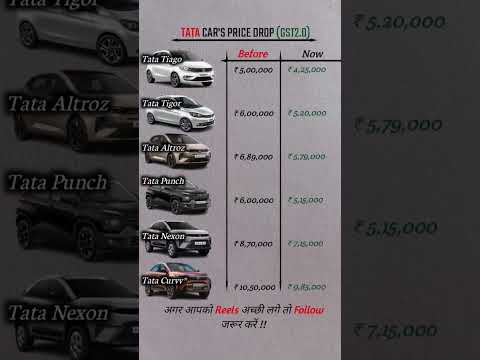 tata car price after gst 2.0 | tata car price in india | tata car price 2025 | tata car price #tata