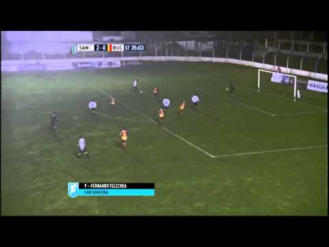 Gol de Telechea. Santamarina 2 - Boca Unidos 0. Fecha 24. Primera B Nacional 2015. FPT.