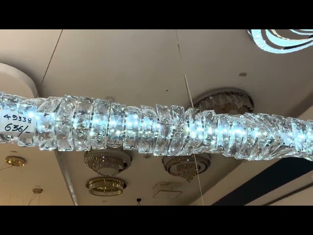 ثريا معلقة LED نيو كلاسيك 100 سم CCT فضي