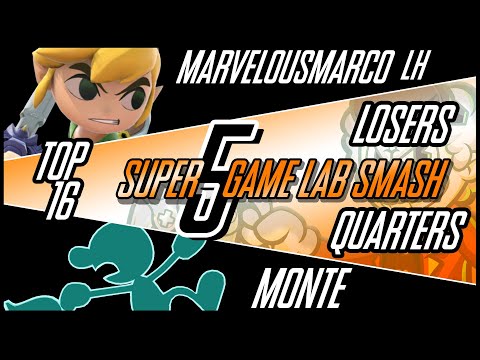 Super-GameLabSmash #5 MarvelousMarco (Toon Link) Vs Monte (Game & Watch)
