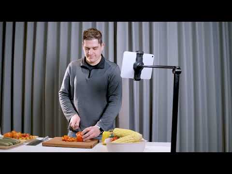 Ledetech LD 401D5-T9A Белый Напольный держатель на основе для смартфонов и планшетов - фото 2 - id-p1861605261