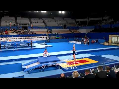 KHRISTENKO Alina (RUS) W - 2019 Trampoline Worlds, Tokyo (JPN) - Qualification Double Mini R1