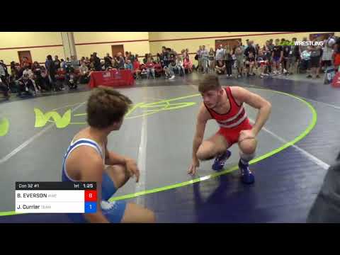 2018 Marine Corps US Open/UWW Junior Freestyle 65 Con 32 #1 - BRICE EVERSON (WWC) Vs. Jackson Curr