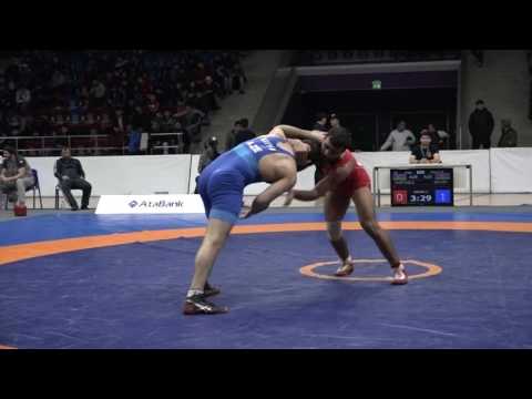 AzÇ-2017: Mircəfər Murtuzlu - Əşrəf Əliyev / 74 kq, bürünc medal görüşü