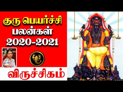 குரு பெயர்ச்சி | முயற்சி மூலதமாகும் விருச்சிகம் ராசி 15-11-2020 முதல் 17-11-2021