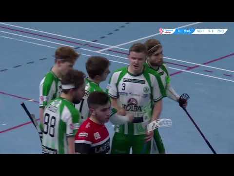 Florbal FbŠ Bohemians vs TJ Znojmo Laufen 10.12.17