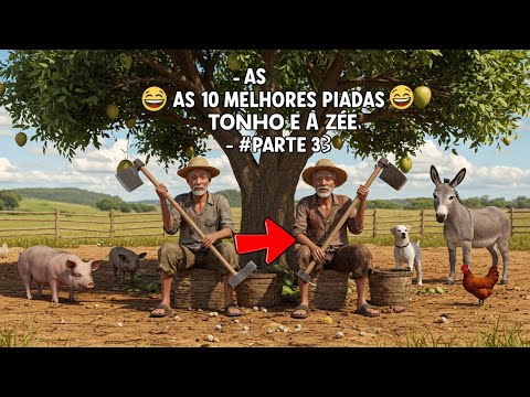 Tonho e Zé: As 10 Piadas Mais Engraçadas da Roça — Parte 3  😂🌽 #Piada #ia 