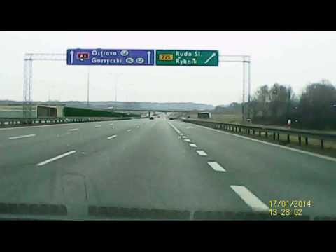 myeye traffic - kamera samochodowa - test - A1 Gliwice - Świerklany