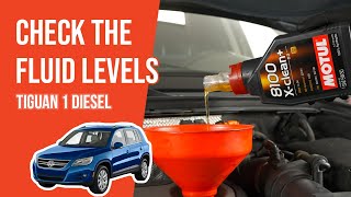 Youtube thumbnail of video "How to check the fluid levels Tiguan 1 2.0 TDI 📏"