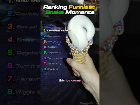 Ranking Funniest Snake Moments (Ice Cream Snake? 🍦)