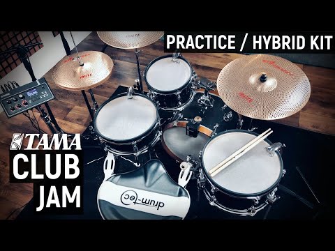 Tama Club Jam drum-tec mods: Low noise practice & hybrid E/A drumkit with Yamaha EAD10