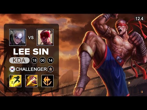 Lee Sin Jungle vs  Diana - KR Challenger - Season 12 Patch 12.4