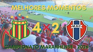 MELHORES MOMENTOS - SAMPAIO CORRÊA 4x2 MARANHÃO (MAC) - 3ª RODADA CAMPEONATO MARANHENSE