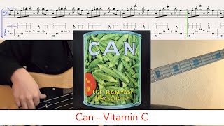 Can - Vitamin C // bass playalong w/tabs (1972 - German psychedelic rock)