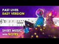 Past Lives | Sheet Music with Easy Notes for Recorder, Violin Beginners Tutorial | sapientdream