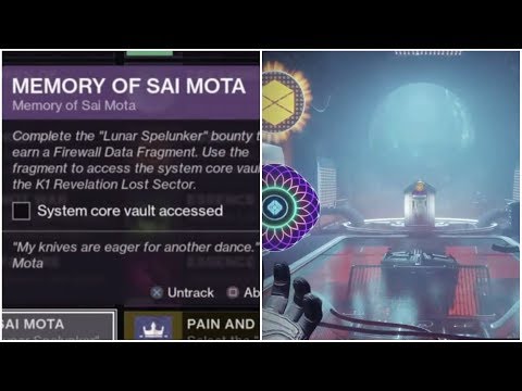 System Core Vault Accessed Destiny 2/k1 revelation lost sector Location