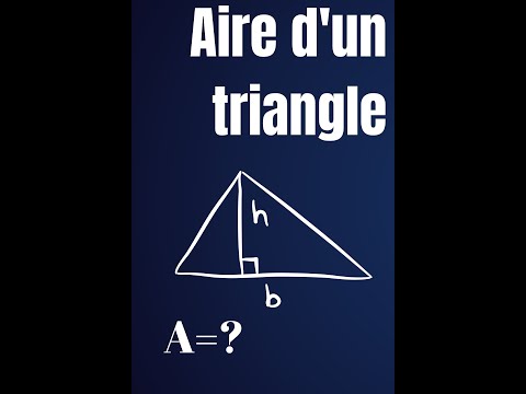 Comment calculer l'aire d'un triangle #shorts
