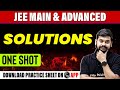 SOLUTIONS in 1 Shot - All Concepts, Tricks & PYQs Covered | JEE Main & Advanced