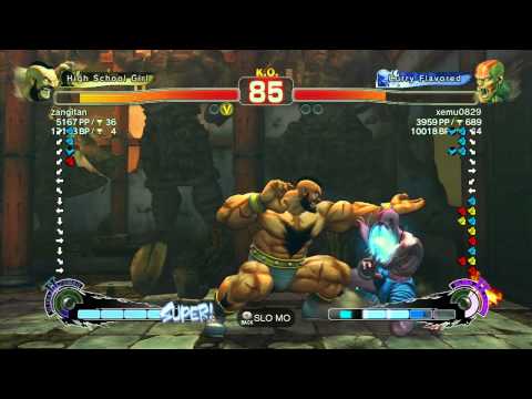 SSF4 AE: Zangitan (Zangief) vs xemu0829 (Dhalsim) - Ranked Match (720p HD)
