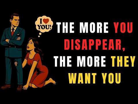 They’ll Never Admit It… But Your Absence Drives Them Crazy | Stoicism