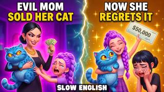 Mom Sold Rumi's Cat Because They Were Poor | Slow English Listening Practice (Level A2)