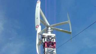 preview picture of video 'Vertical Windturbine max.Power 4,2 Kwe/h , www.vertical-wind.com'