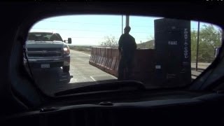 preview picture of video 'Interior U.S. Border Patrol Checkpoint, Fortuna Foothills, Yuma, AZ Mile Marker 17, I-8, RearCam'
