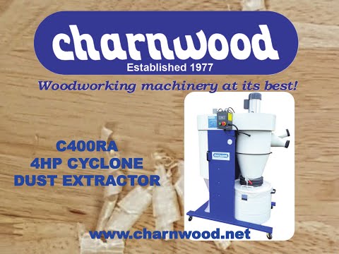Charnwood's C400RA 4hp Cyclone Extractor with Remote Start & Auto Filter Cleaning