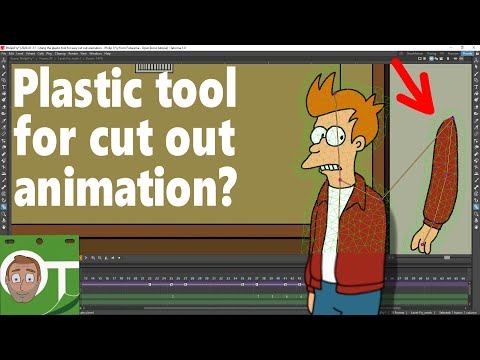 Using the plastic tool for cut out animation - OpenToonz tutorial