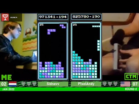 Final Quarterfinal MASTERS: Sidnev, Andy – Classic Tetris Monthly Jan. 2022 [12/15]