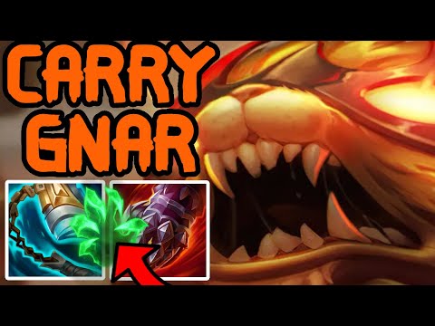 CARRYING AS GNAR WITH THIS ATTACK DAMAGE BUILD! Season 11 Gnar Top Gameplay